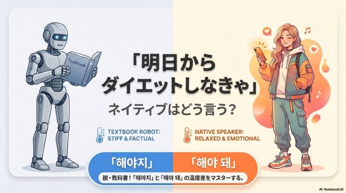 韓国語「해야지（ヘヤジ）」の意味は？해야 돼との違い・使い分けを徹底解説！