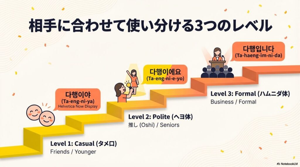 相手によって使い分ける!3つの「たえぎだ」