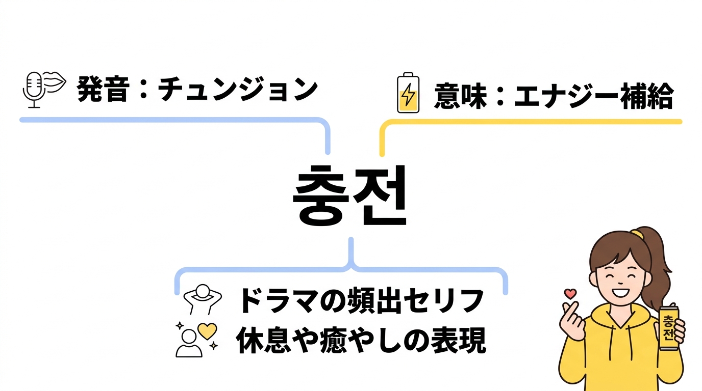 エナジーチャージを韓国語で！意味と発音を解説