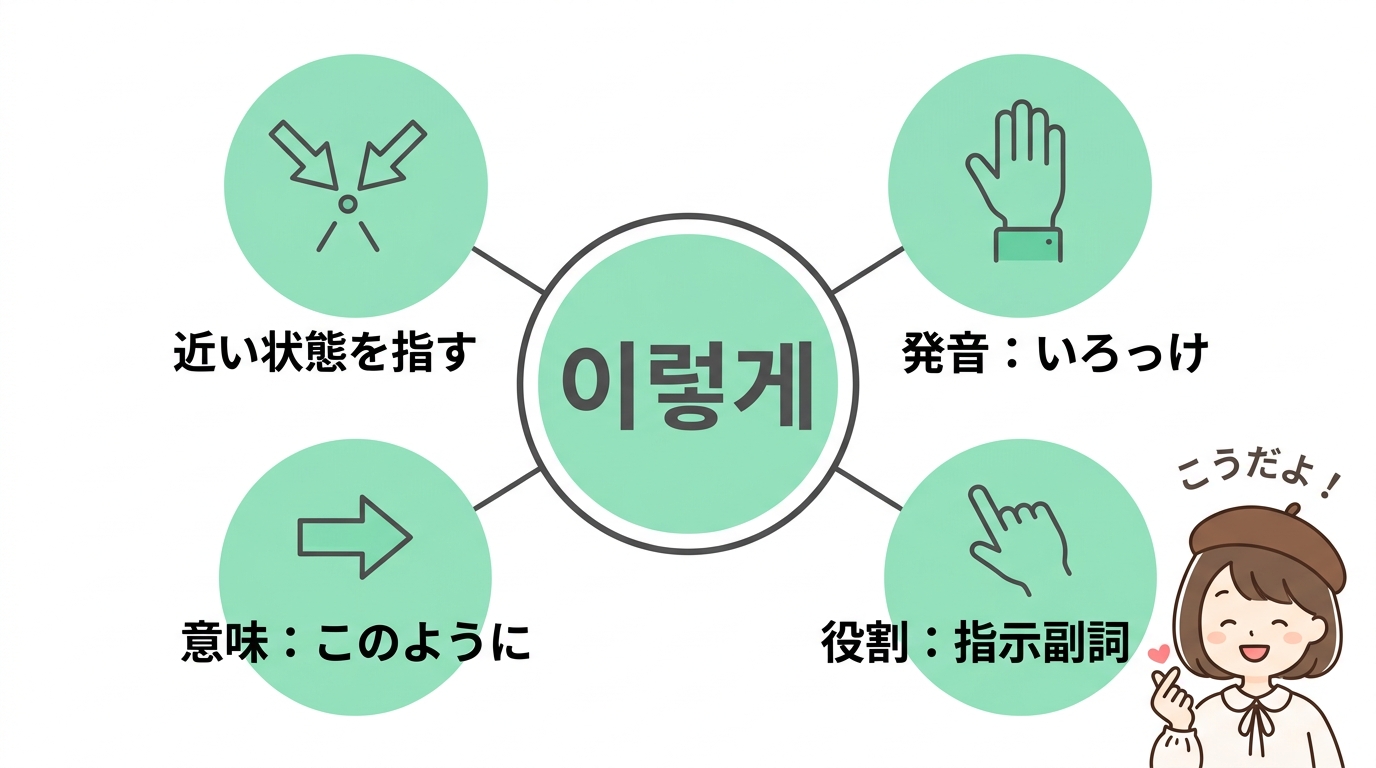 韓国語「いろっけ（이렇게）」の意味とハングル