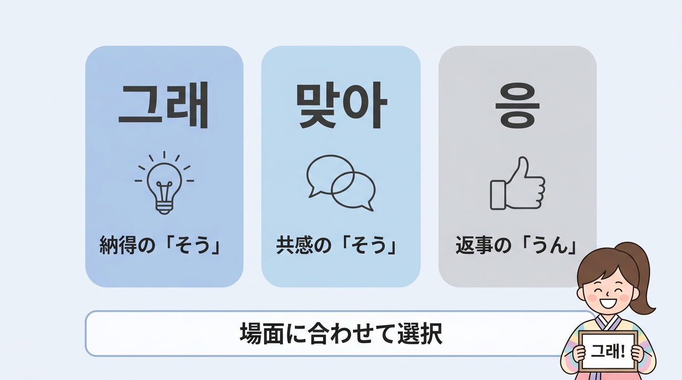 韓国語で「そうだよ」の基本表現と使い分け