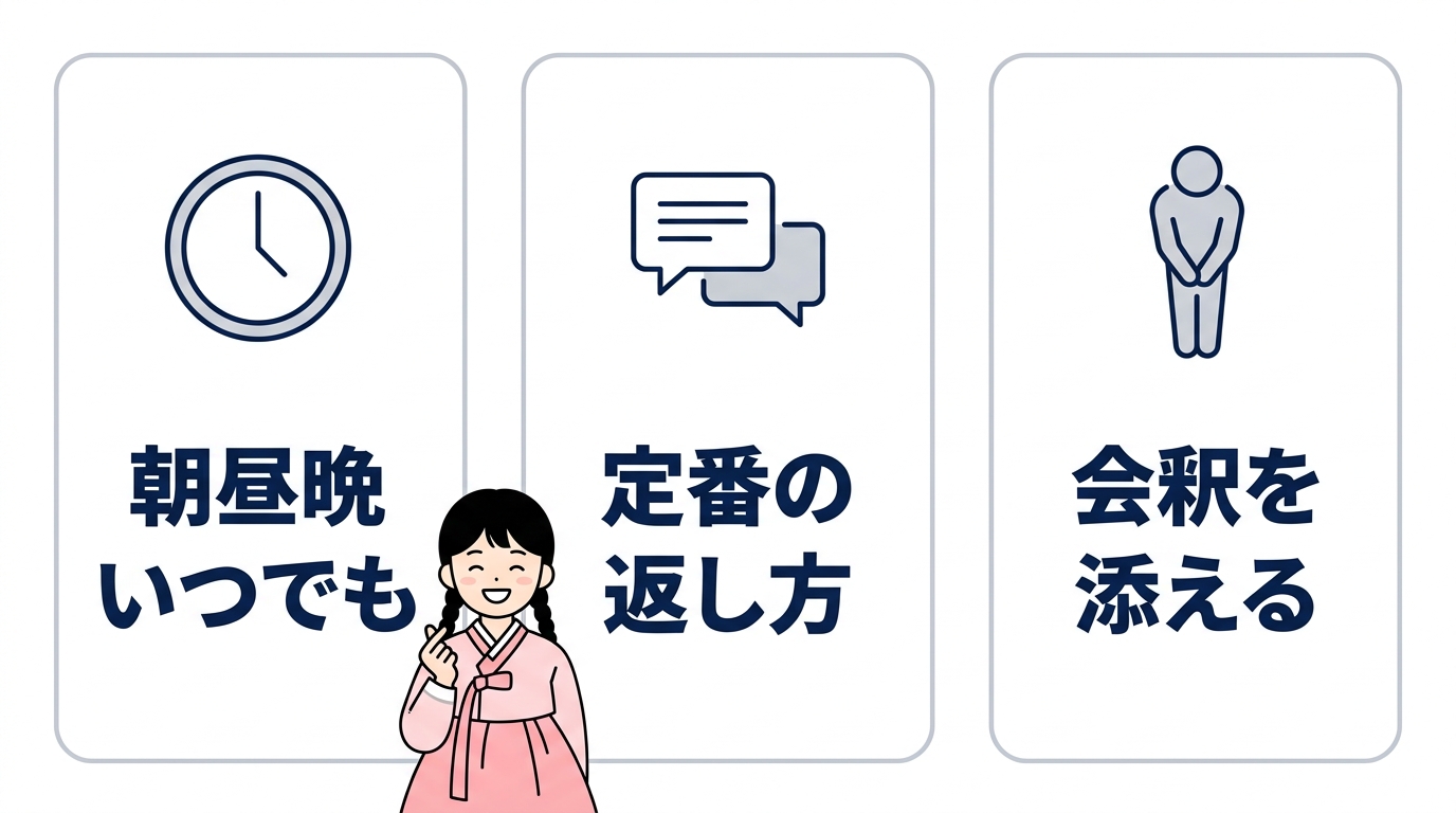 使うタイミングと相手への返し方