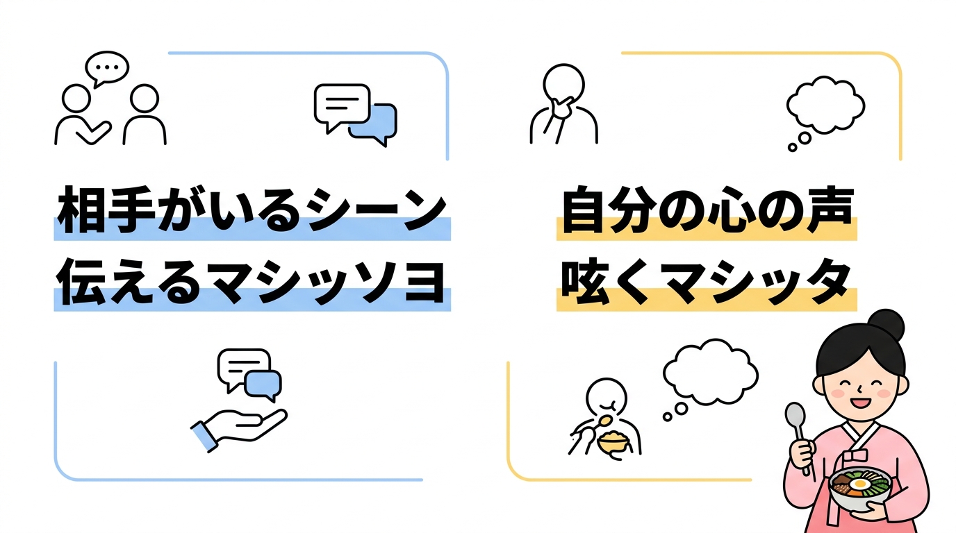 マシッソヨとの違いと使い分け方