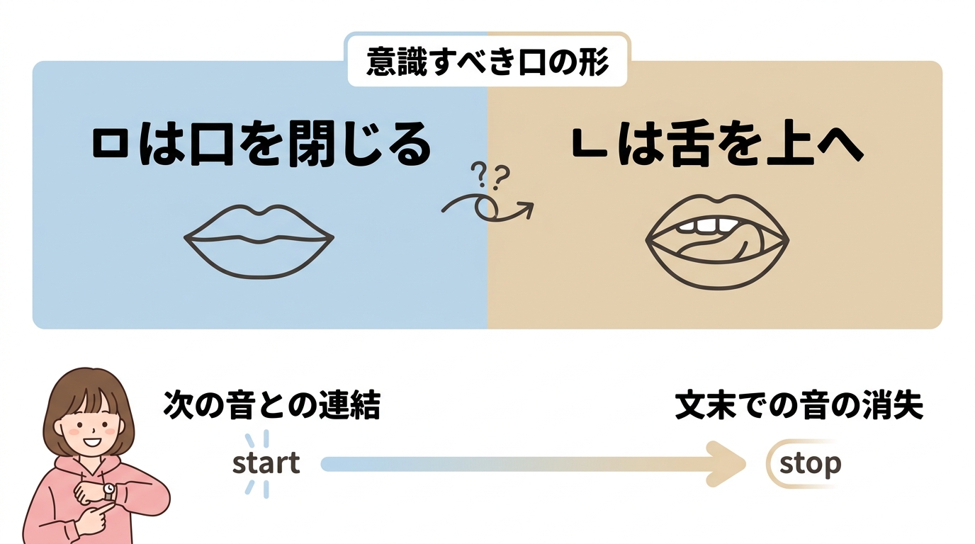 「チグム」と「チグン」の聞こえ方の違い