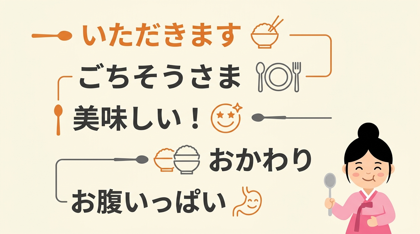 食事シーンで必須の5つのハングルフレーズ