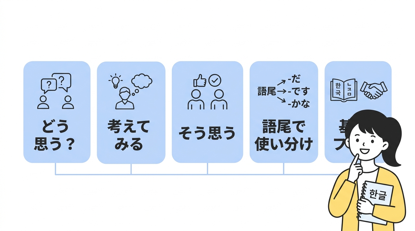 「センガッケ」韓国語の頻出フレーズ3選