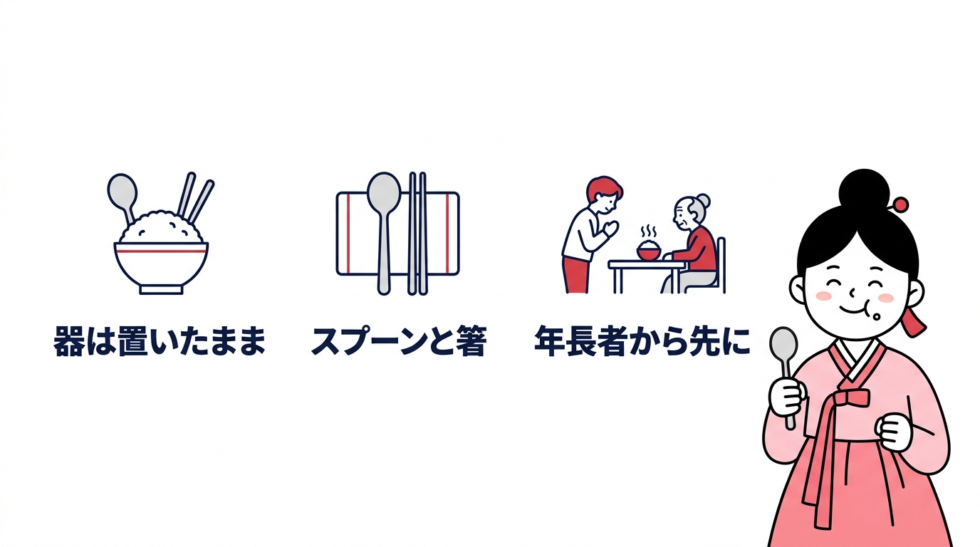 日本とは違う韓国ならではの食事マナー