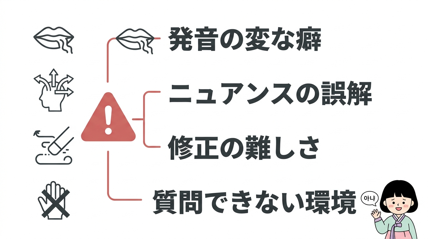 独学での韓国語学習に潜むデメリット