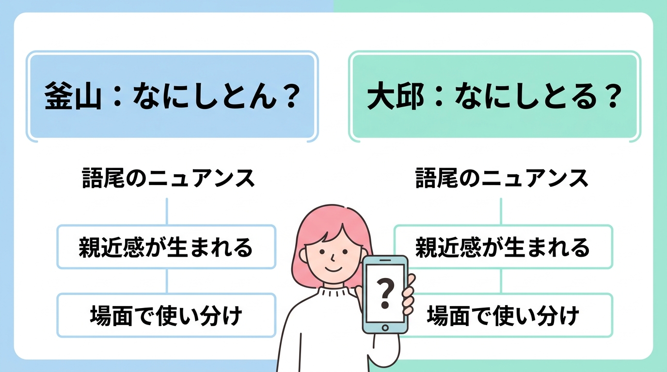 親近感がアップする「今何してるの」の方言2選