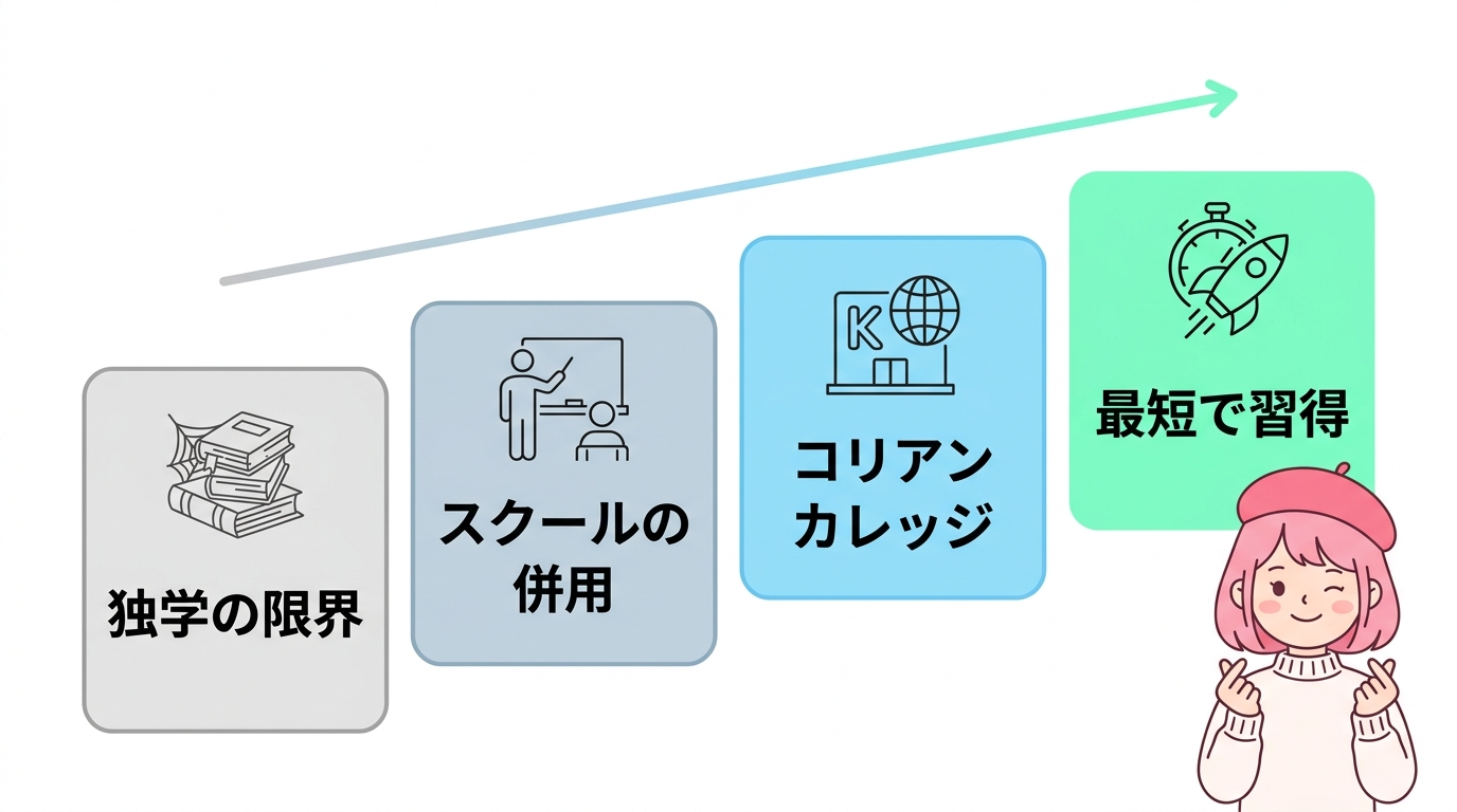 韓国語を効率的にマスターする学習環境