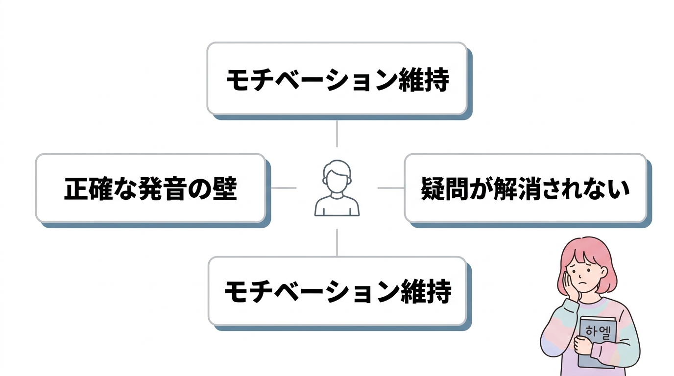 韓国語を独学で習得する際のデメリット