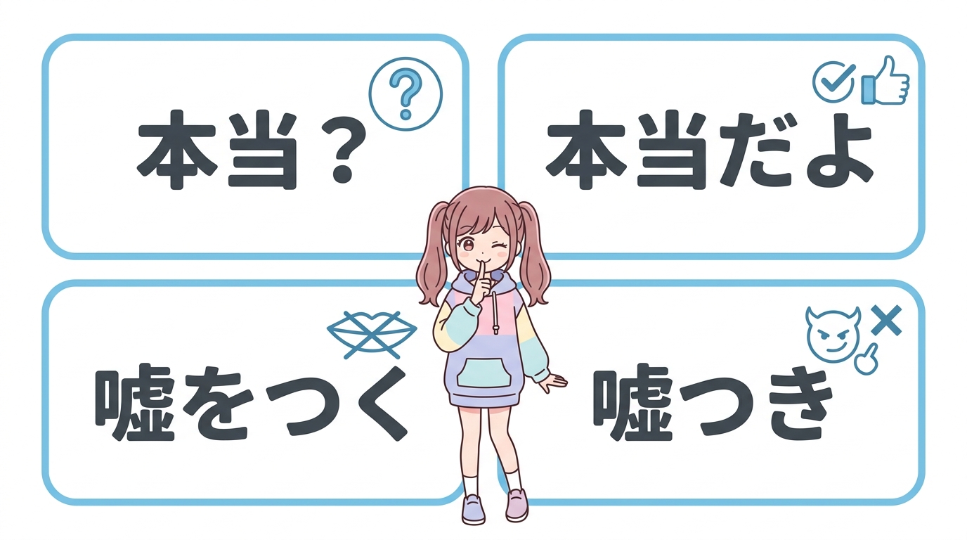 嘘にまつわる関連フレーズ集