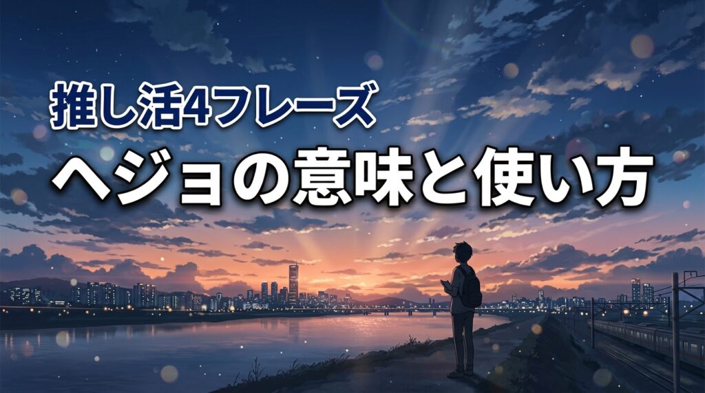 「ヘジョ」の韓国語の意味と使い方！Mr.プランクトンの由来や推し活4フレーズ