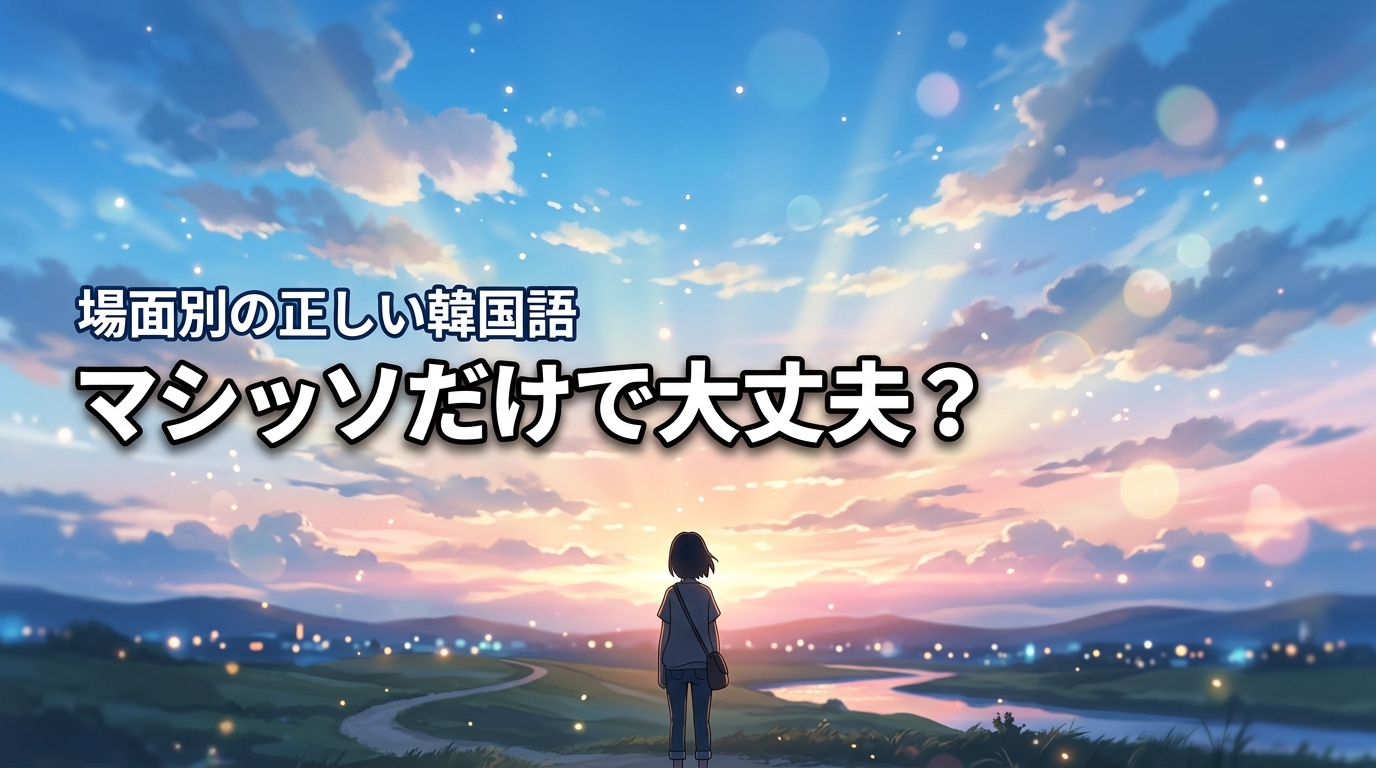 「マシッソ」だけで大丈夫？韓国語で美味しいを伝える場面別の正しい使い分け