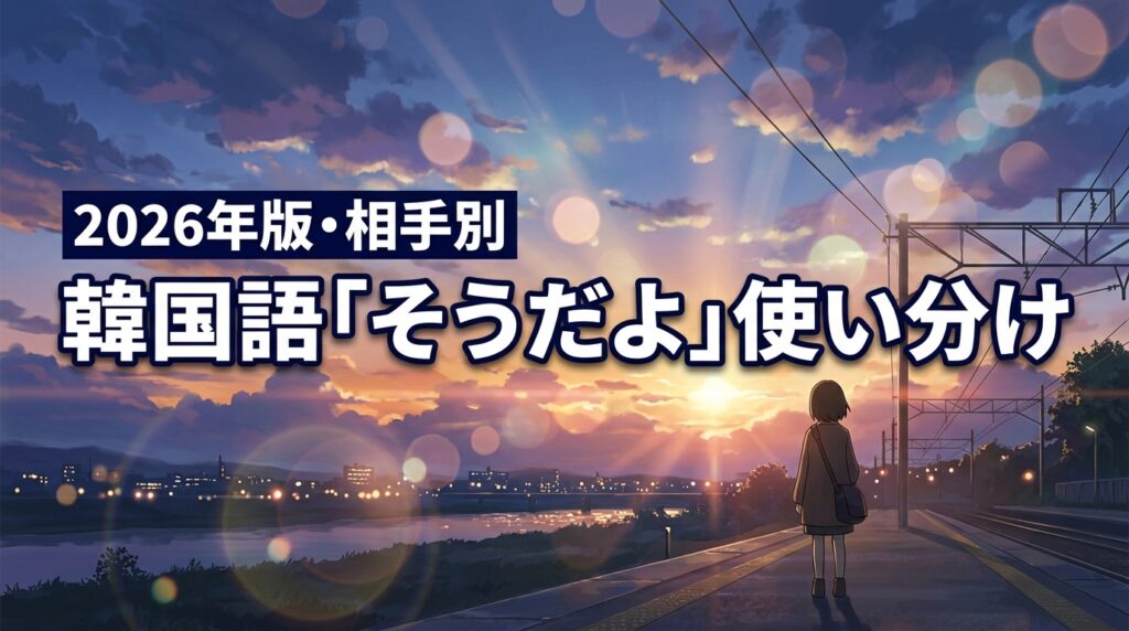 韓国語の「そうだよ」で迷ってない?友達から目上の人まで使えるフレーズ集
