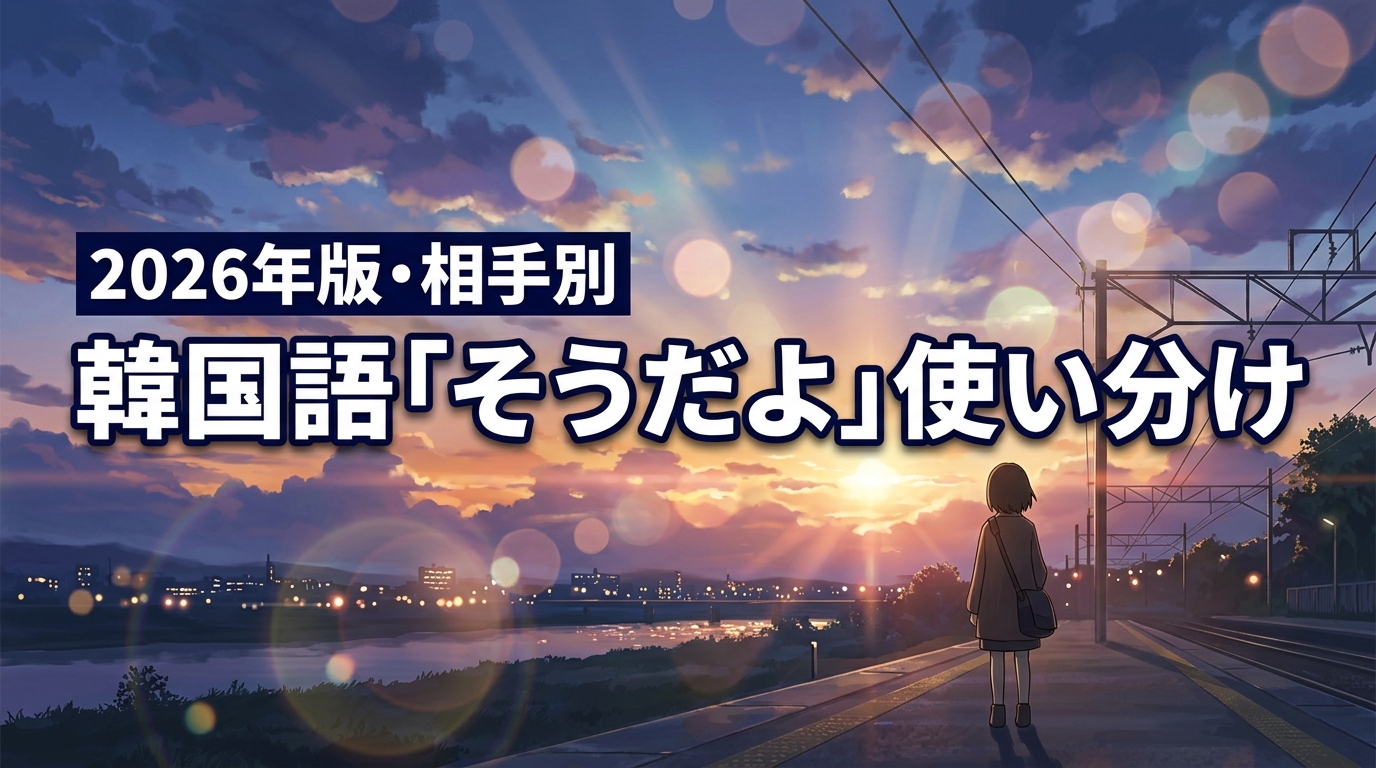 韓国語の「そうだよ」で迷ってない？友達から目上の人まで使えるフレーズ集