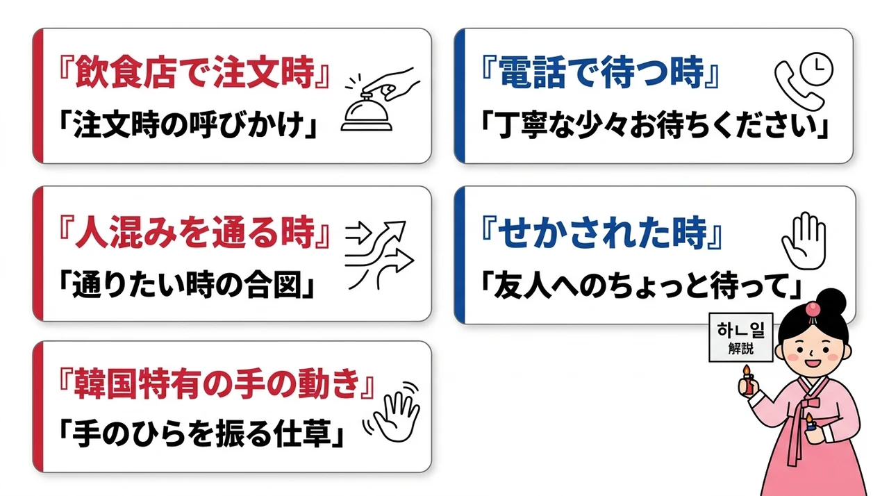 シチュエーション別の実践フレーズ