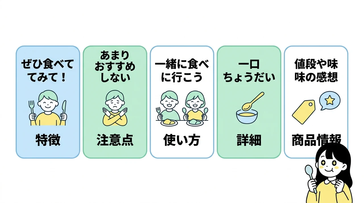 「食べてみたい」への返答パターン