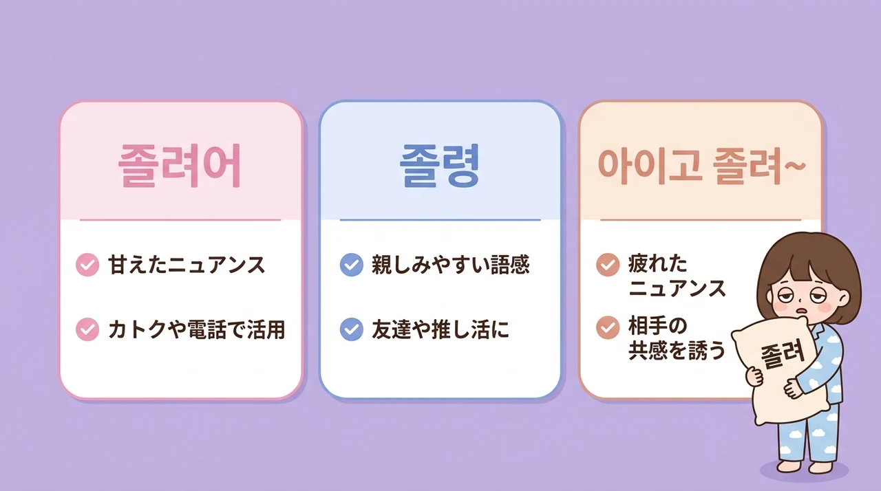 可愛く甘える「眠い」の言い方3選