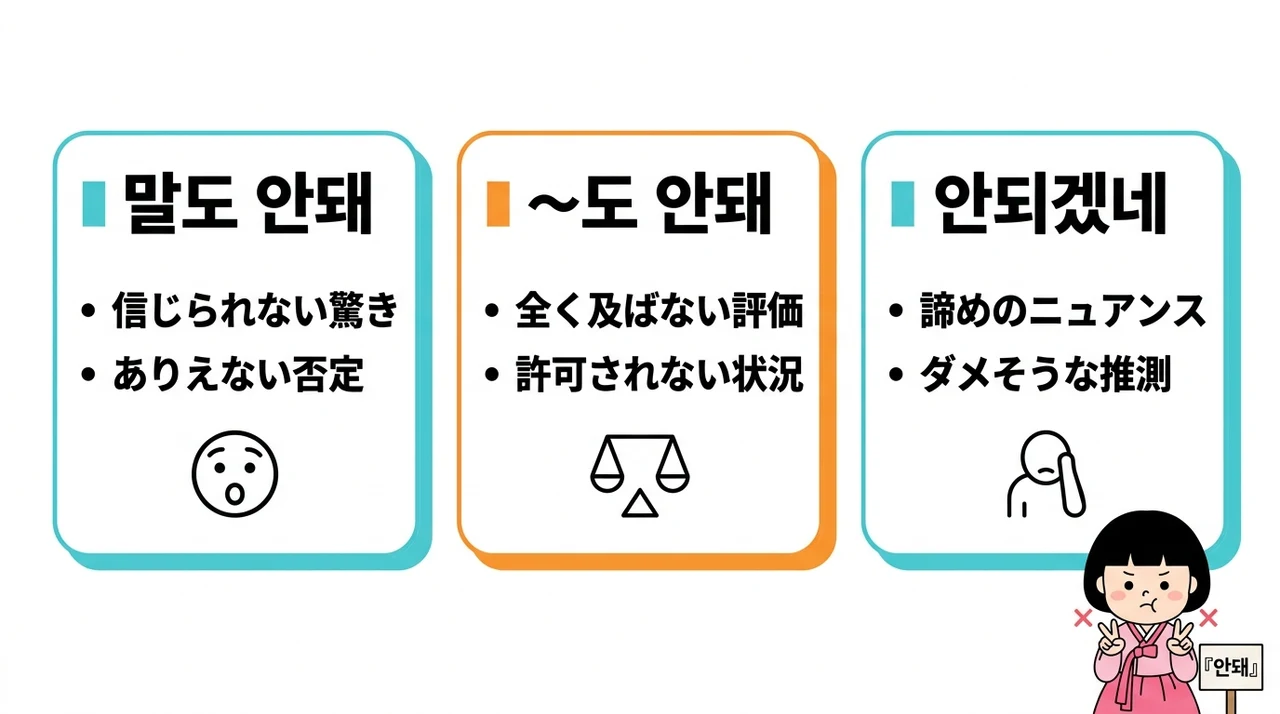 「말도 안돼」などよく使う慣用句3選
