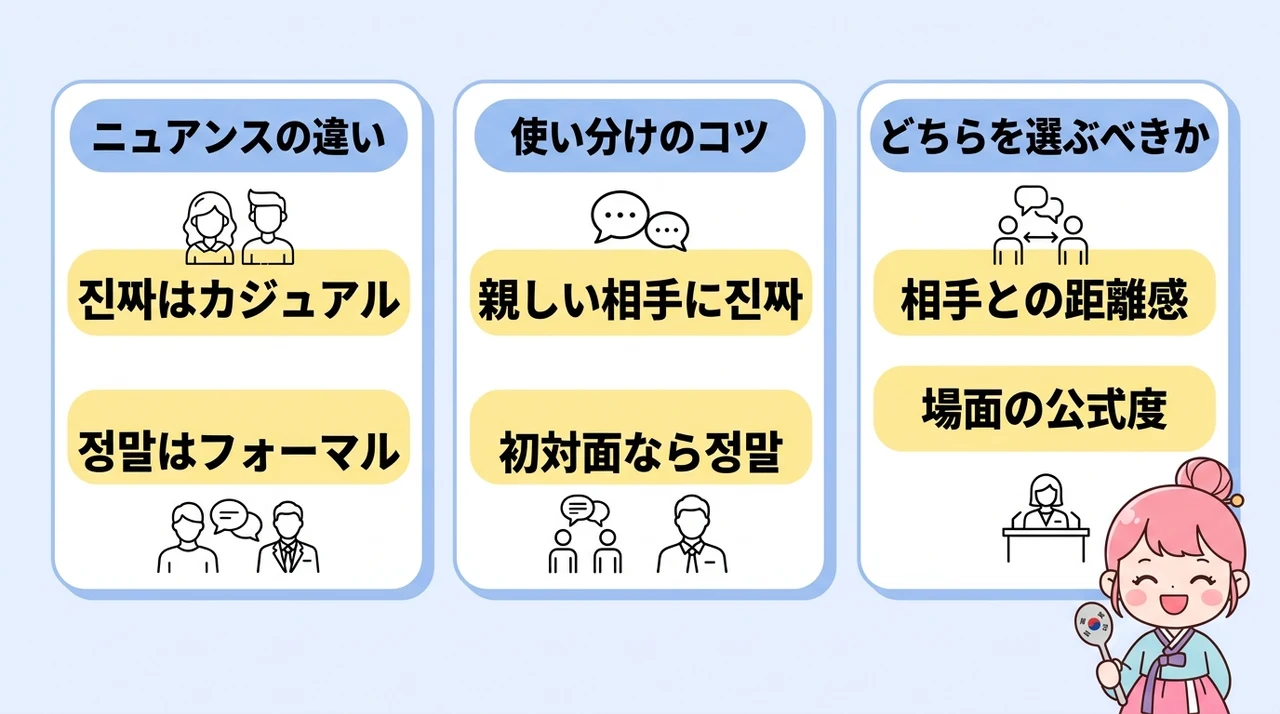チンチャとチョンマルの違い
