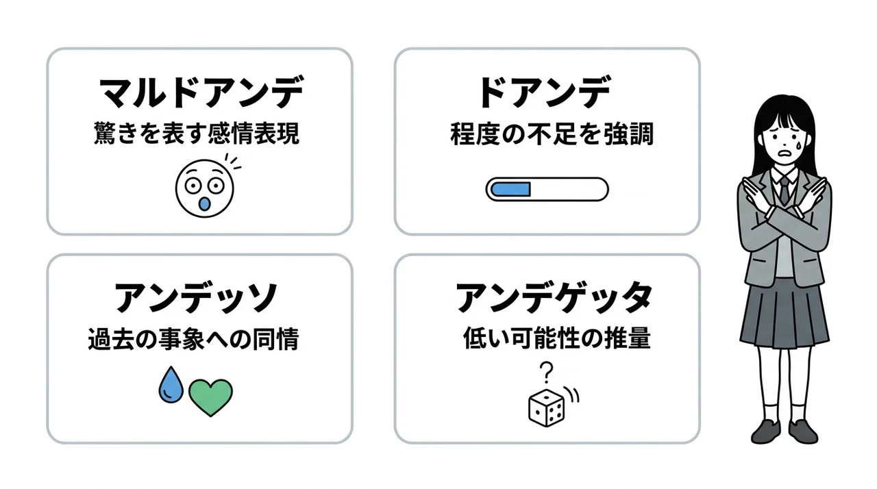 よく使うアンデの慣用句と応用フレーズ