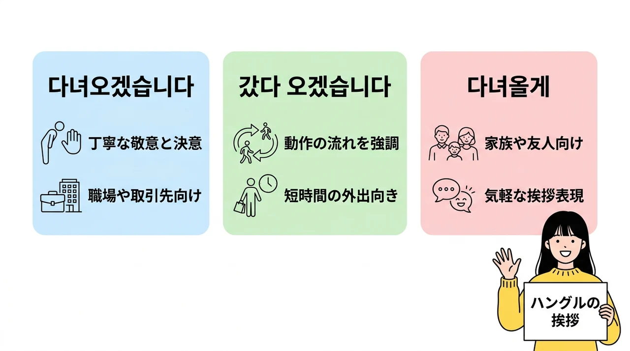 「行ってらっしゃい」を言われたら「行ってきます」